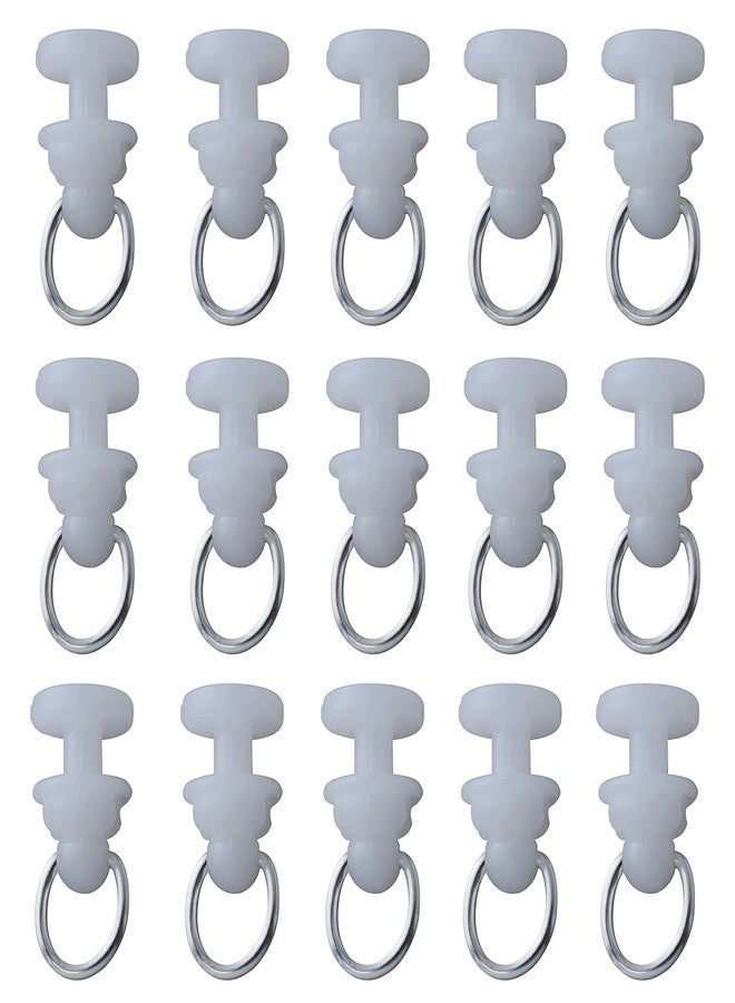 AXLIZER 50PCS Plastic Curtain Track Carrier Slide Roller Curtain Accessories for Track Curtains - Image 1